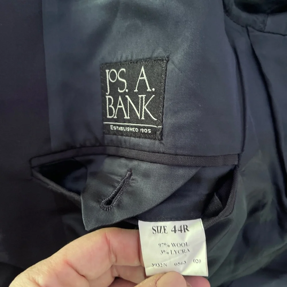 Jos. A. Bank‎ Black Wool Suit Jacket 44R